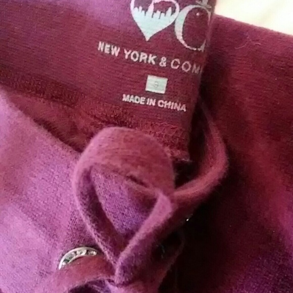 NY&Co Burgundy Hoodie and Pants - Picture 3 of 3